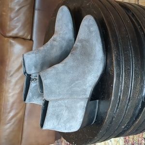 Sam Edelman Petty Gray Ankle Booties Suede size 11